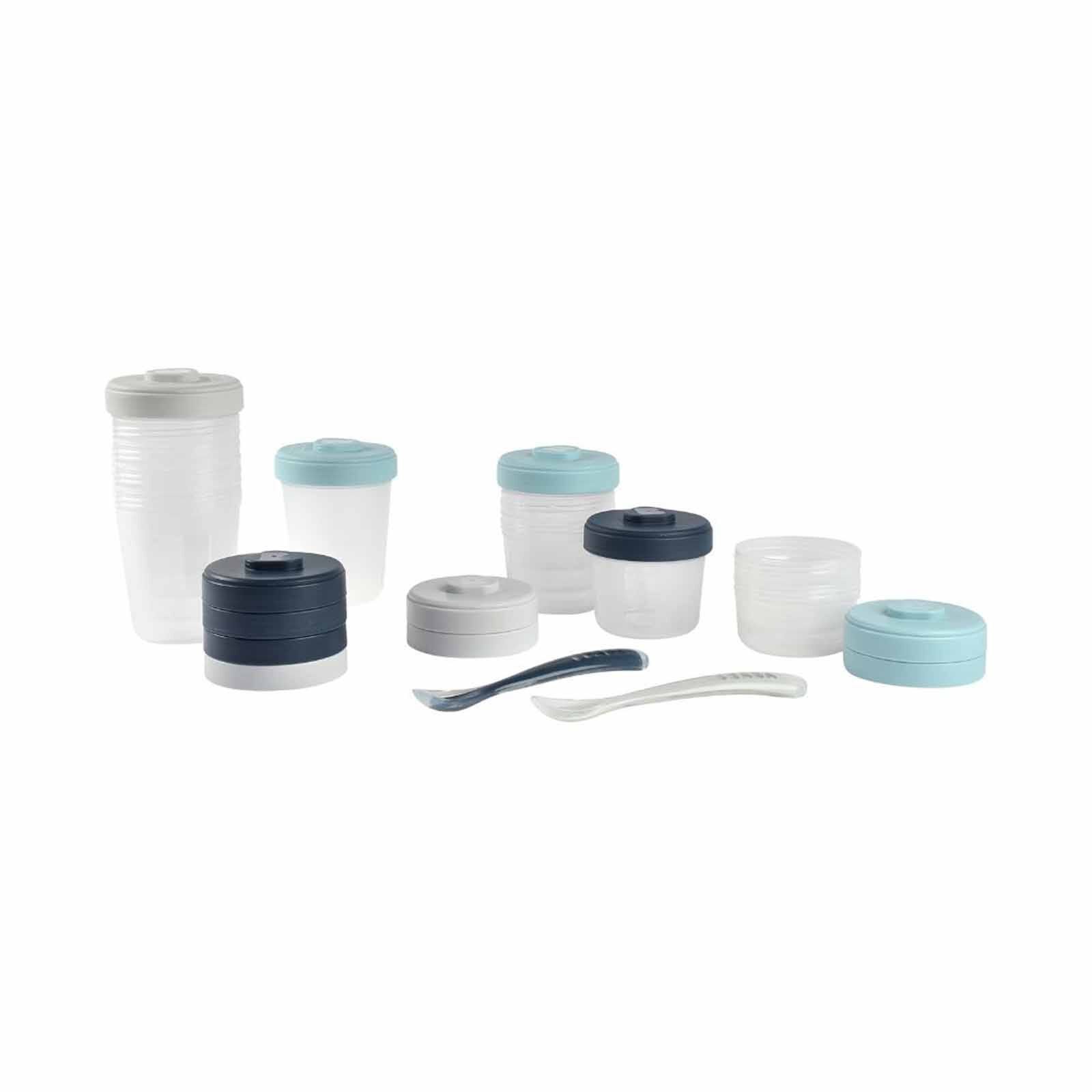 BEABA Meal & Food Storage Expert Pack - Storm (online) CLIP PORTIONS-image 4