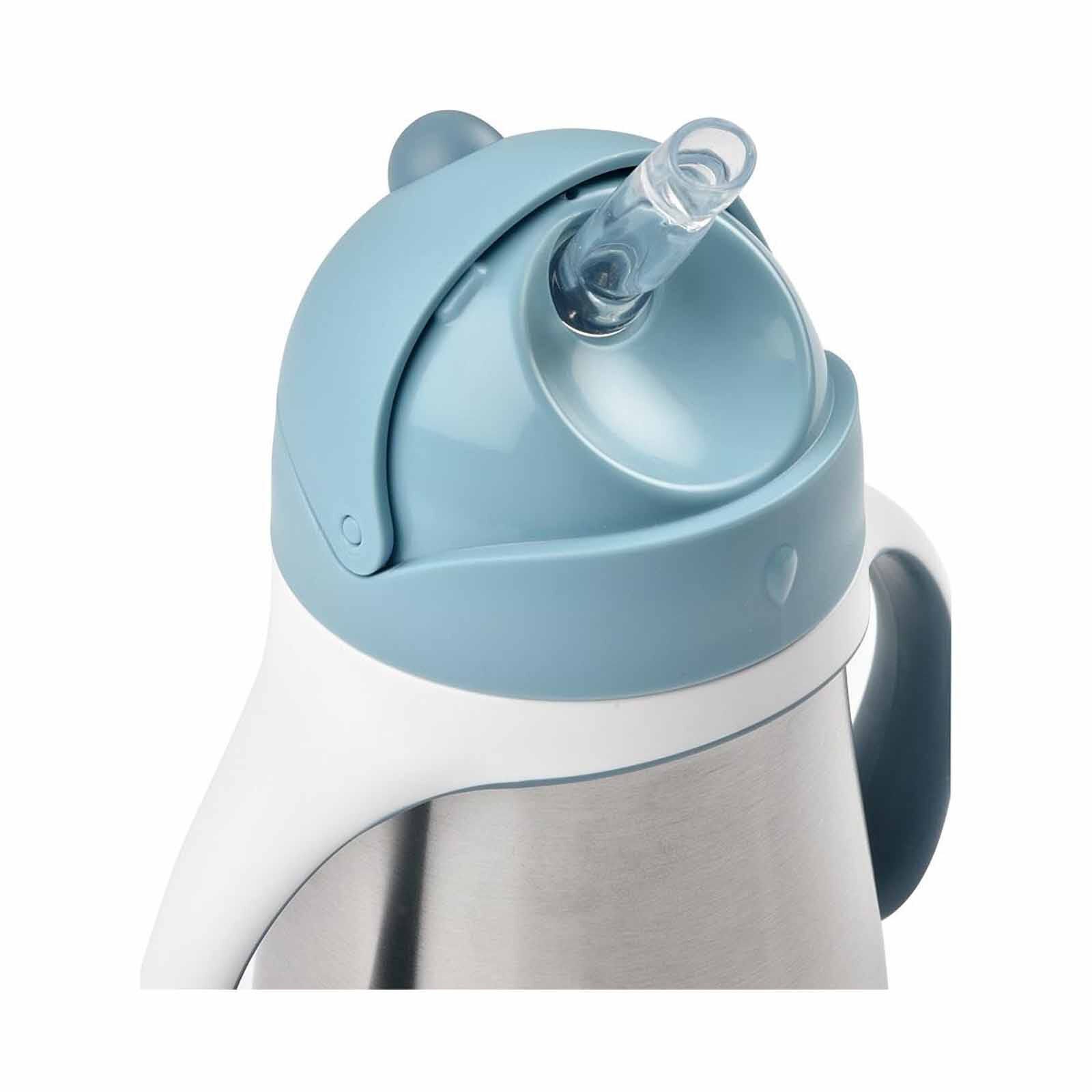 BEABA Straw Cup 250ml - Windy Blue (online) STAINLESS STEEL-image 5