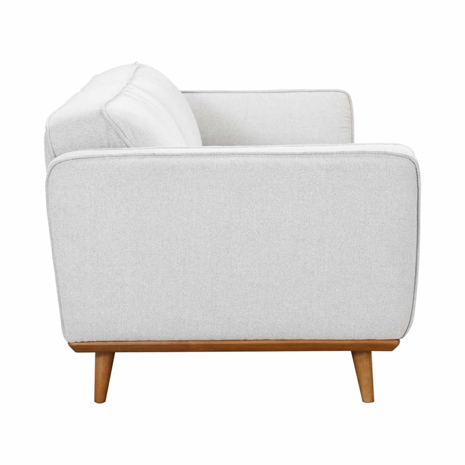 MUZE 3 Seater (fab) Light Beige Fabric Sofa KIRA-image 3