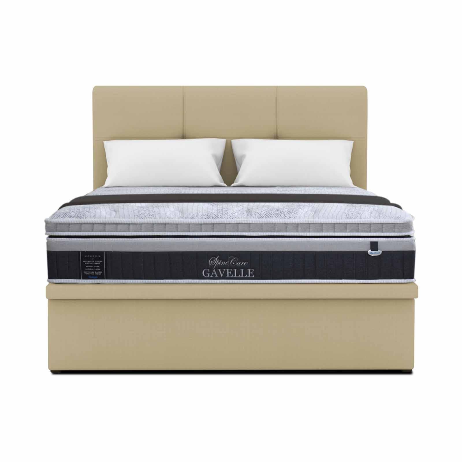 MAXCOIL King Size Mattress + Storage Bed SPINECARE GAVELLE