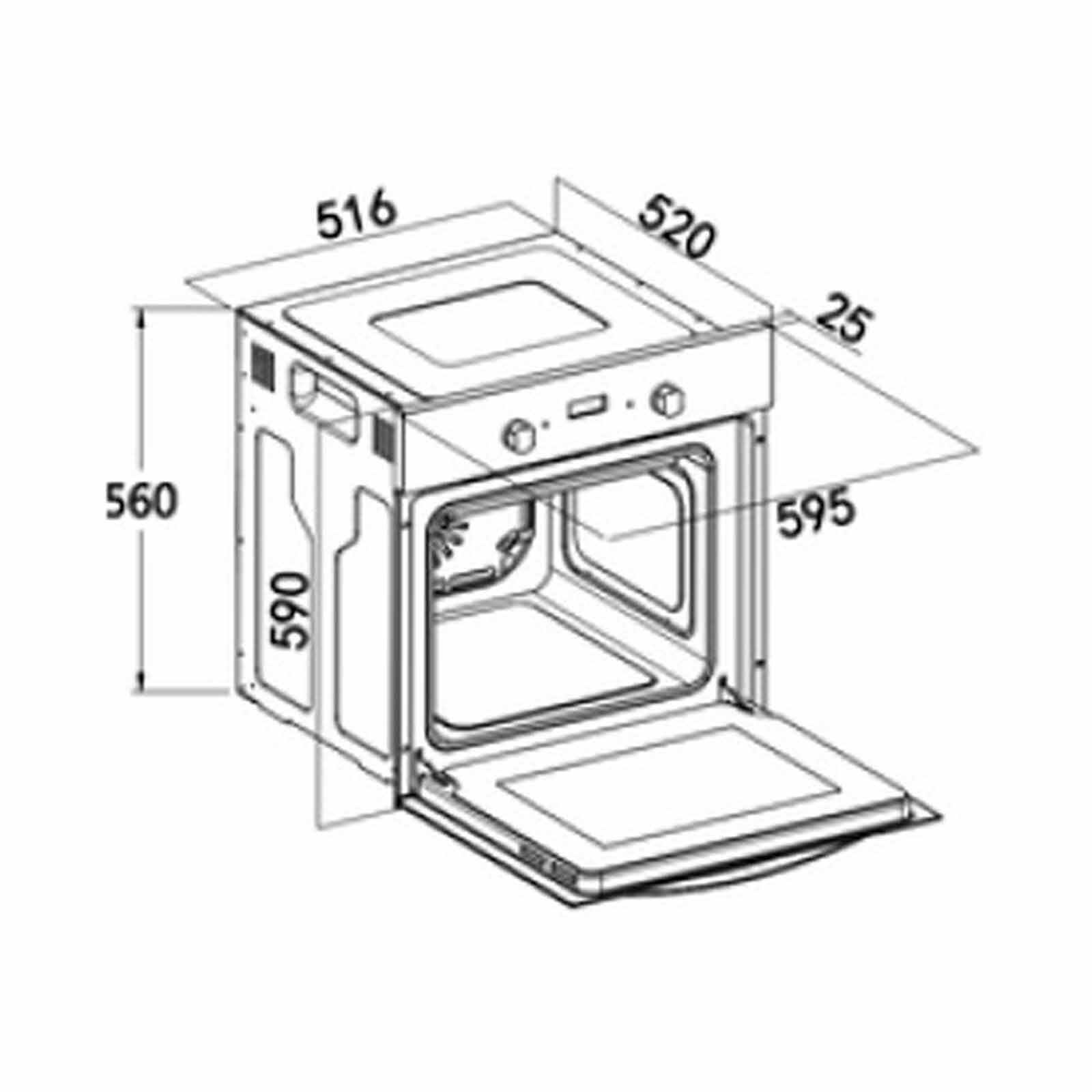 TURBO Built-in Oven With Fan (65l) - Stainless Steel (exclude Installation) TO865SS-image 2