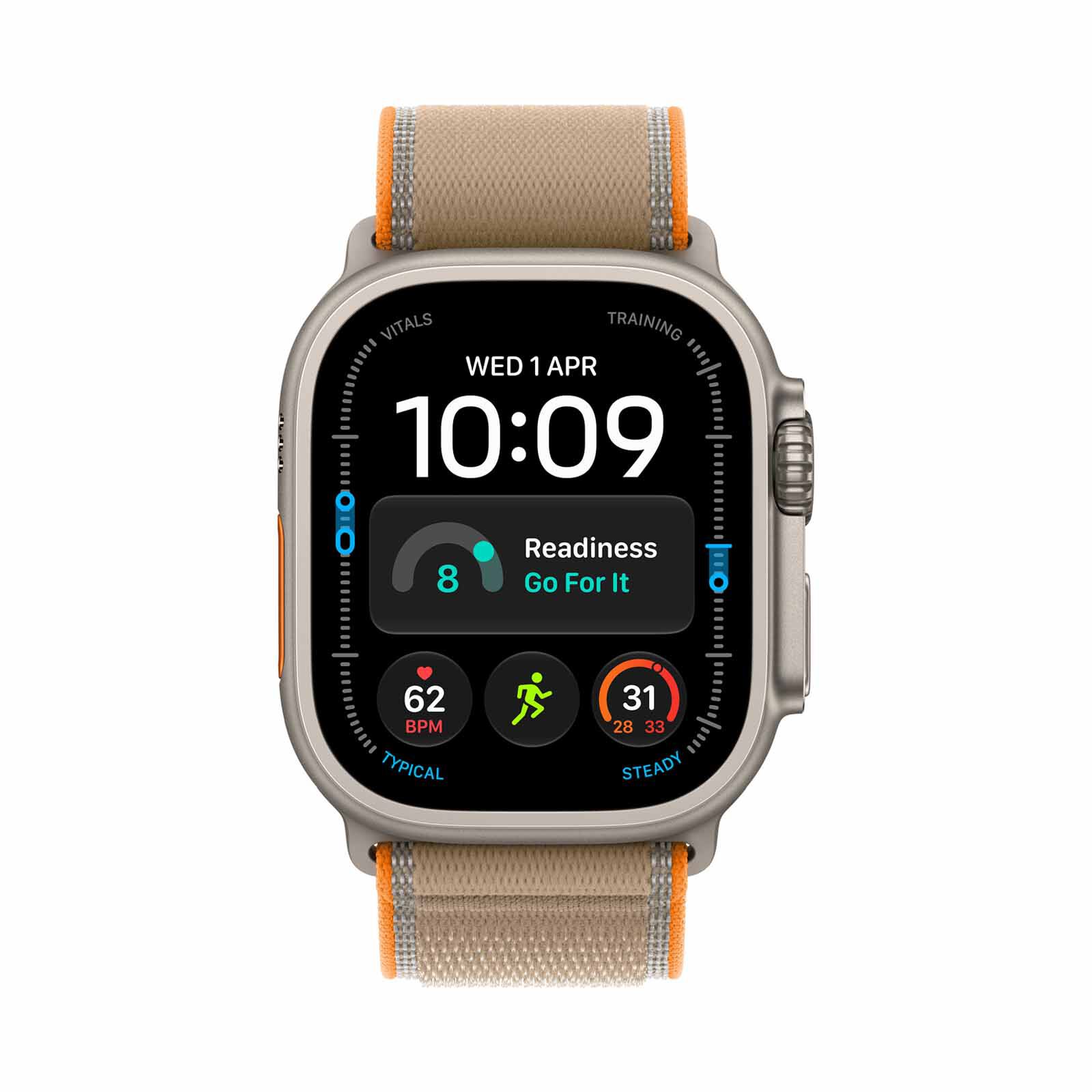 APPLE Watch Ultra 4 Gps + Cellular 49mm Natural Titanium Case With Sand Trail Loop - S/m MJAJ4X/A