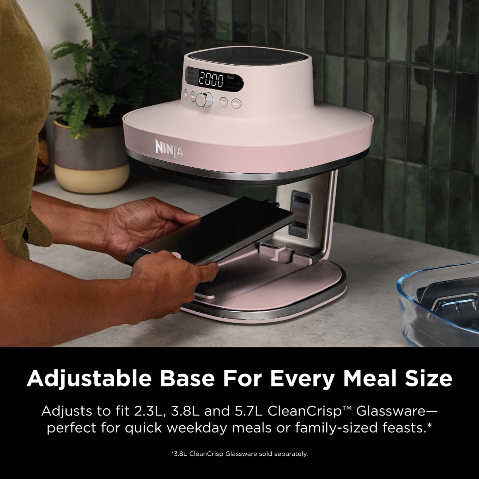NINJA Crispi Pro Countertop Glass Air Fryer - Cyberspace AS101SMBL-image 6