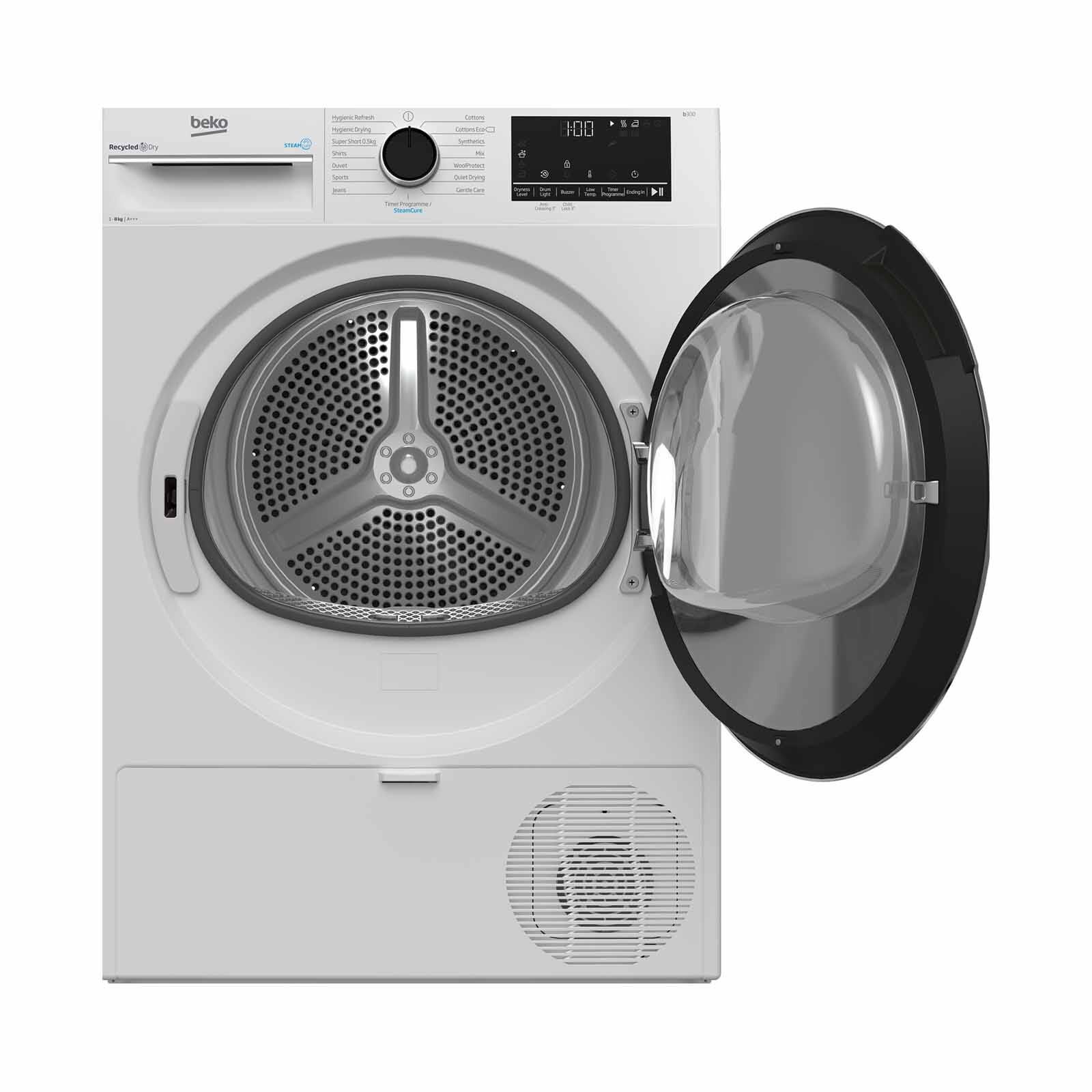 BEKO Heat Pump Dryer (8kg) B3T4824DW-image 4