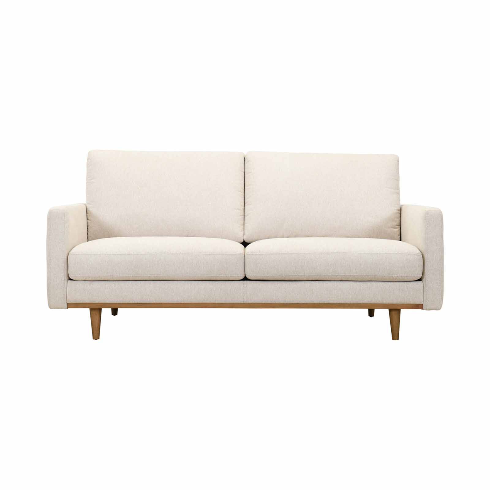 MUZE 3 Seater (fab) Light Beige Fabric Sofa MIKA-image 1
