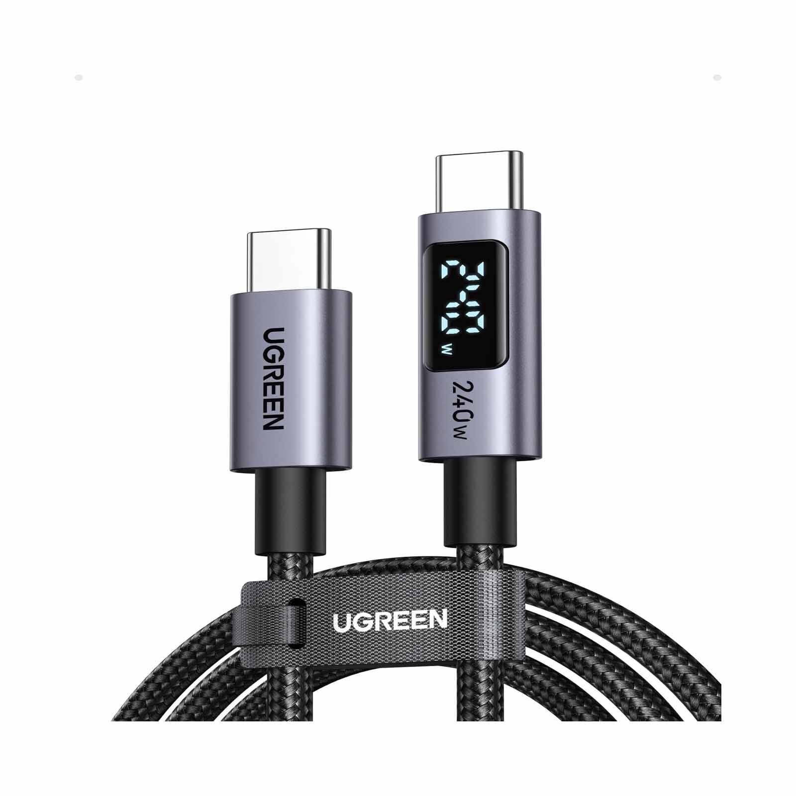 UGREEN 240w Usb-c To Usb-c Pd Fast Charging Cable, 2m With Display 65867-image 1