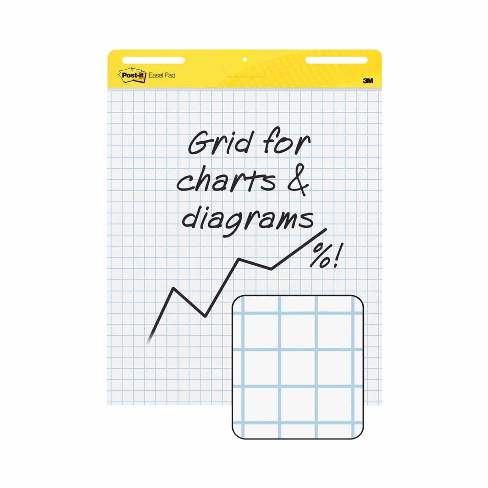 3M POST-IT Easel Grid White 25x30in 560SS