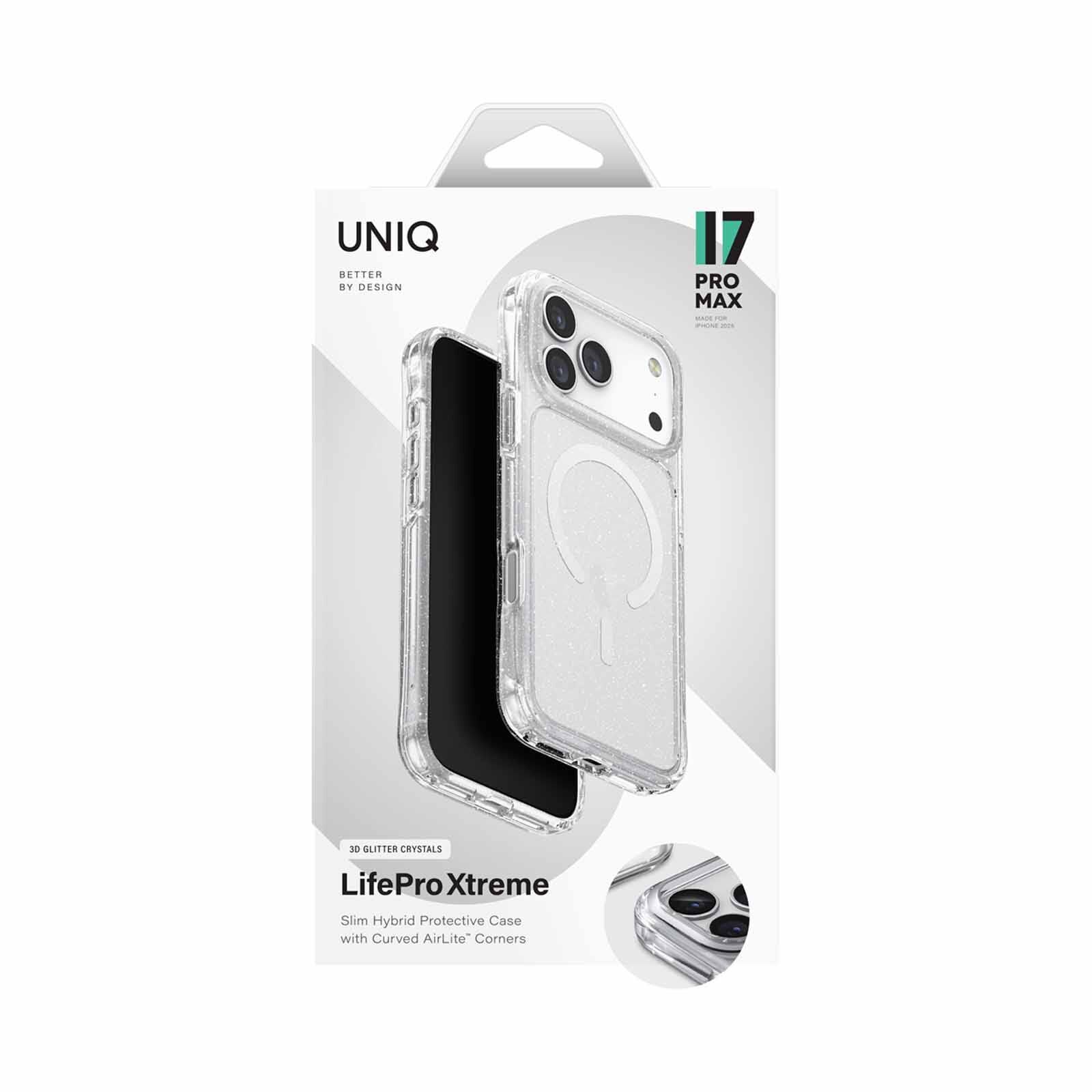 UNIQ Hybrid Iphone 17 Pro Max (2025) 6.9 Magclick Charging Lifepro Xtreme - Tinsel Lucent UNIQ-IP6.9P(2025)-LPRXMTLUC-image 1
