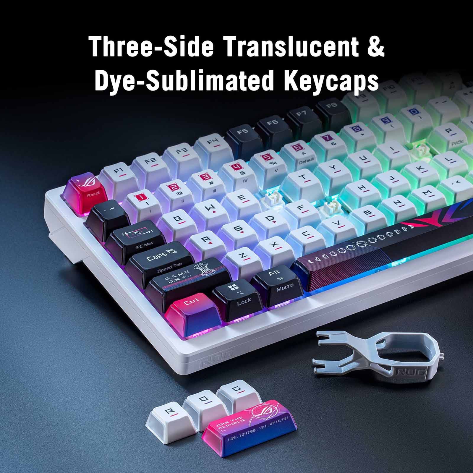 ASUS Rog Azoth X Nx Strom Wireless Custom Keyboard M704 - AZOTH X NX/SM (PBT)-image 7