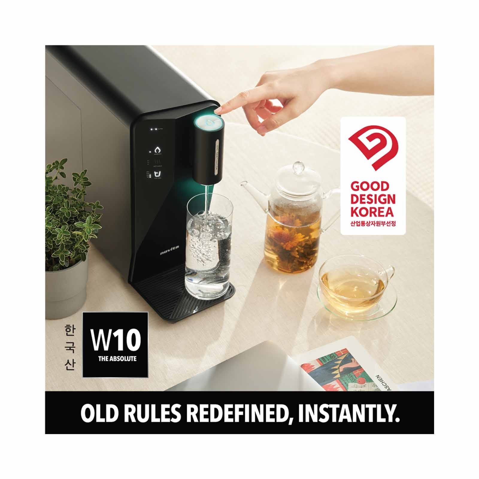 NOVITA Instant Hot Water Dispenser (installaton Included) W10 - BLACK-image 2