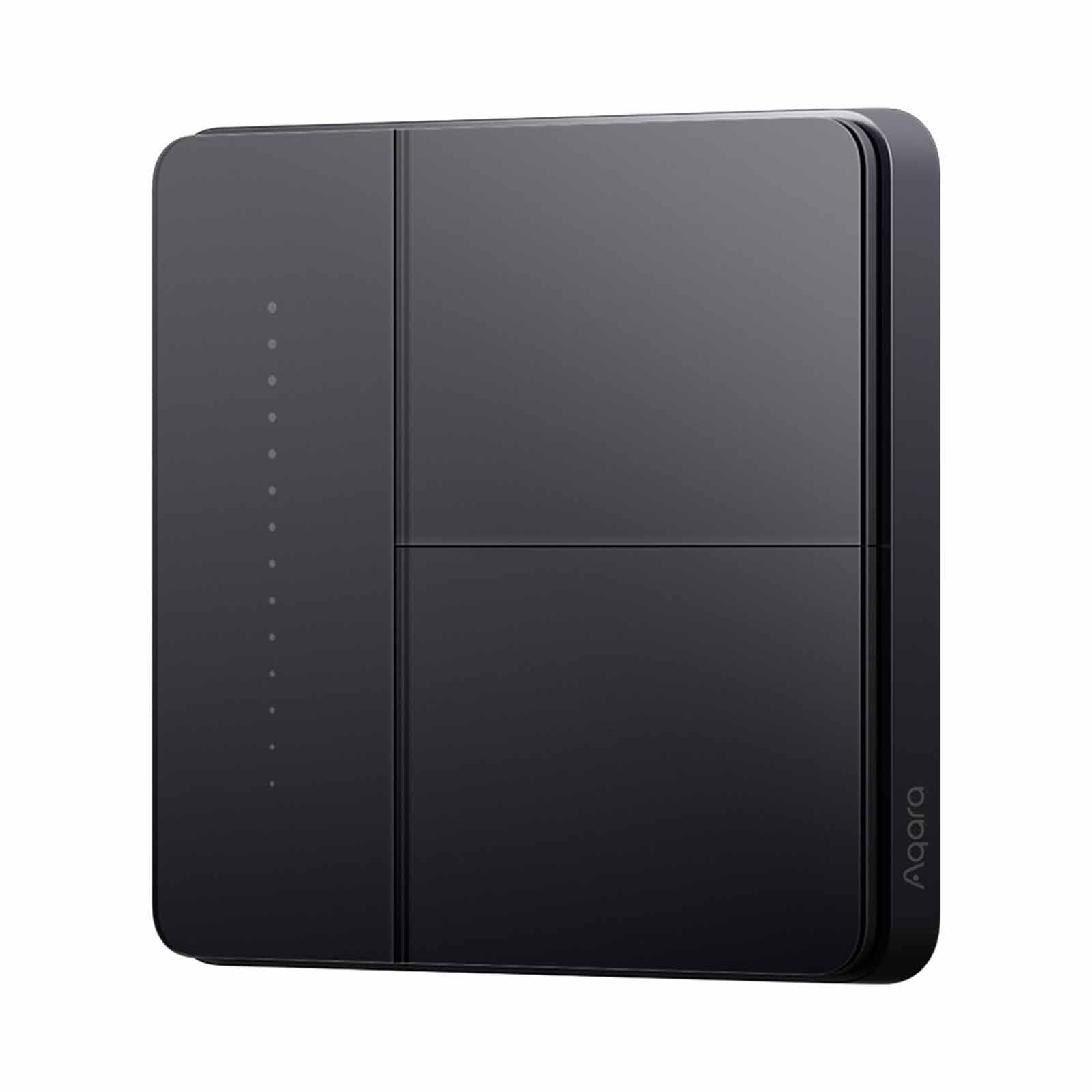 AQARA Wall Switch Z1 Pro (double Rocker) Black WALL SWITCH Z1 PRO (DOUBLE ROCKER)