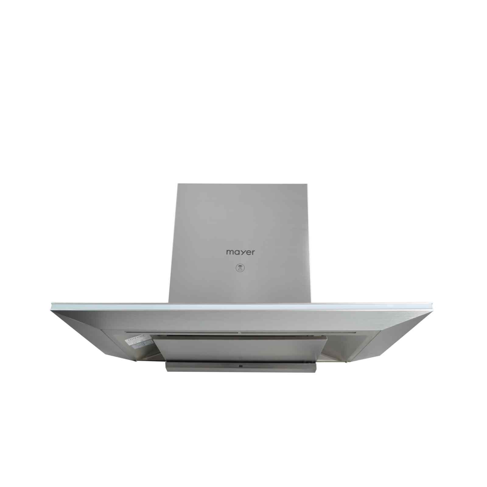 MAYER 90cm Chimney Glass Hood - Stainless Steel (exclude Installation) MMCH905SR-image null