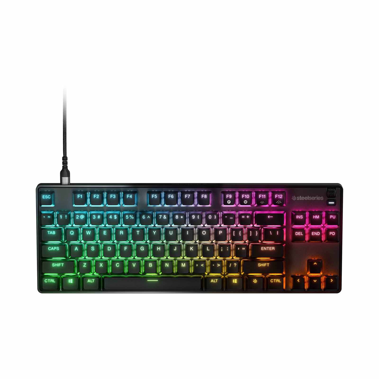 STEELSERIE Us Gaming Wired Keyboard, Custom-built Optipoint Optical Switches For Faster Actuation And Zero Debo APEX 9 TKL-image 2