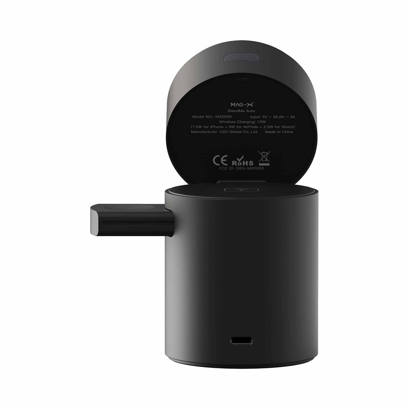 IWALK Power Stand 10000 Qi2 3-in-1 Wireless Charger Black With Auto Rotation MXS006-001A-image 9