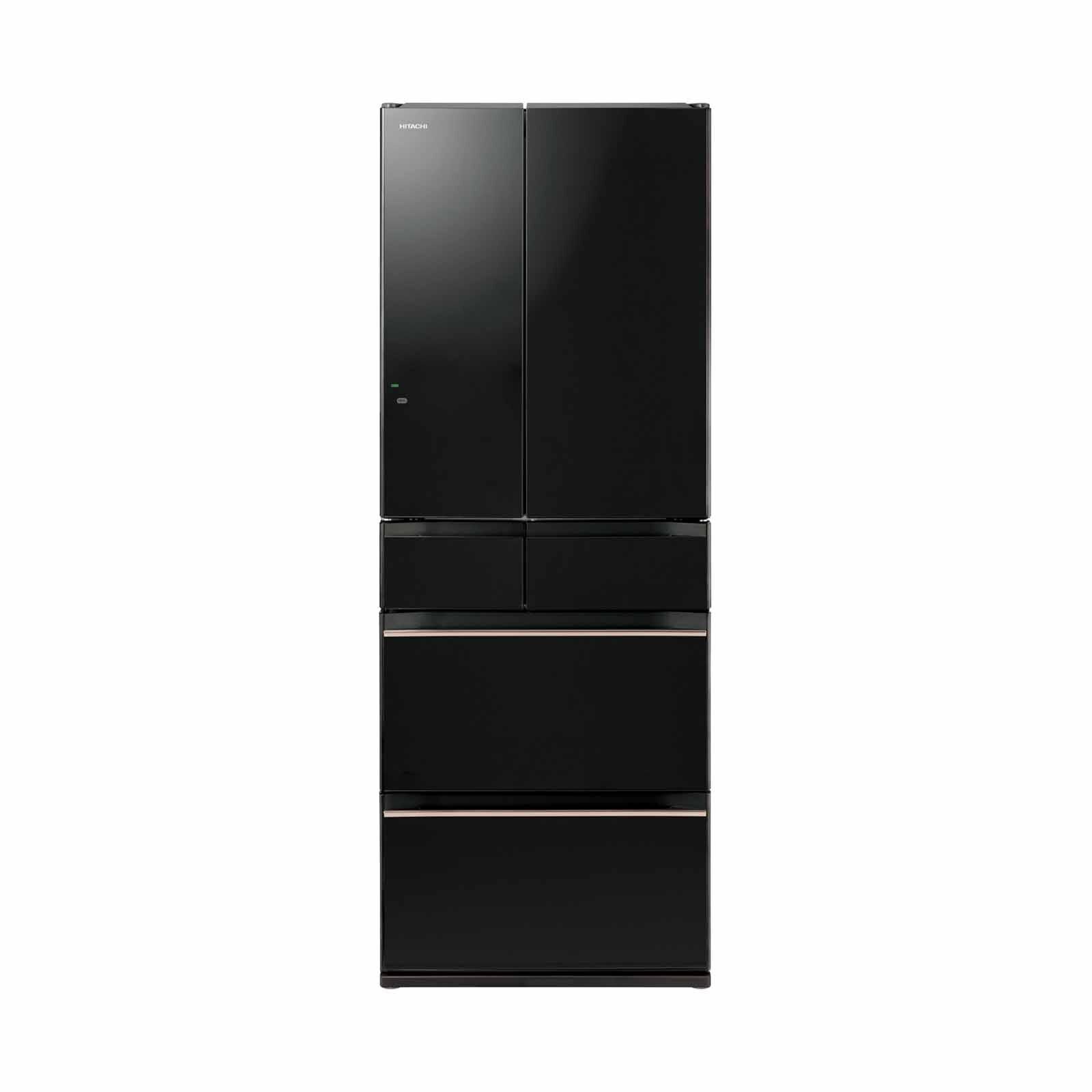 HITACHI 6 Door Fridge (611l) Crystal Black R-HW620WS-XK-image 1