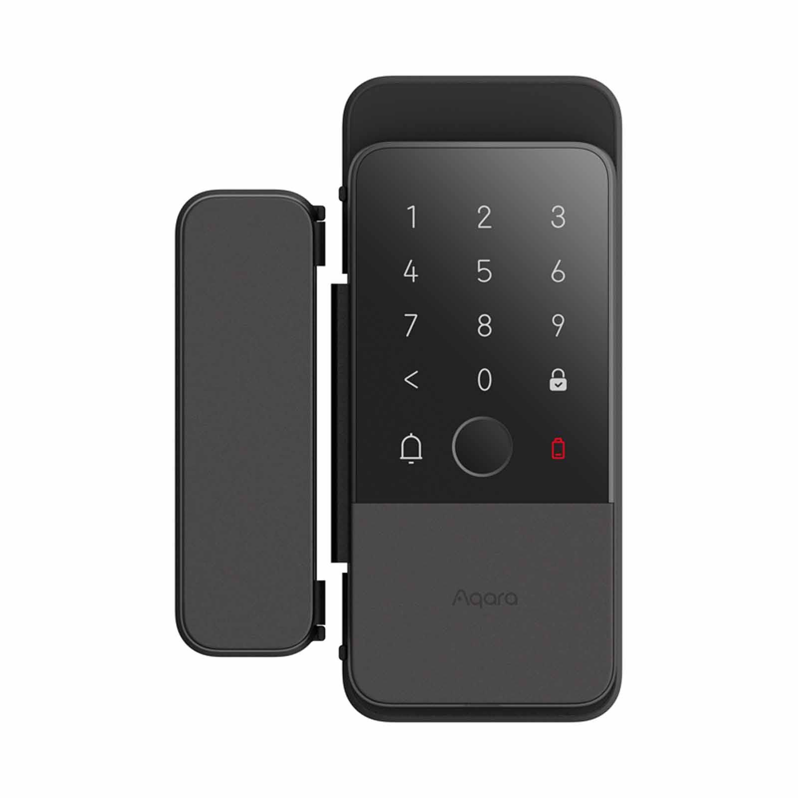 AQARA U500 Smart Glass Lock + Installation (for Glass Door) - Black U500 SMART GLASS LOCK + INSTALLATION (GLASS DOOR)