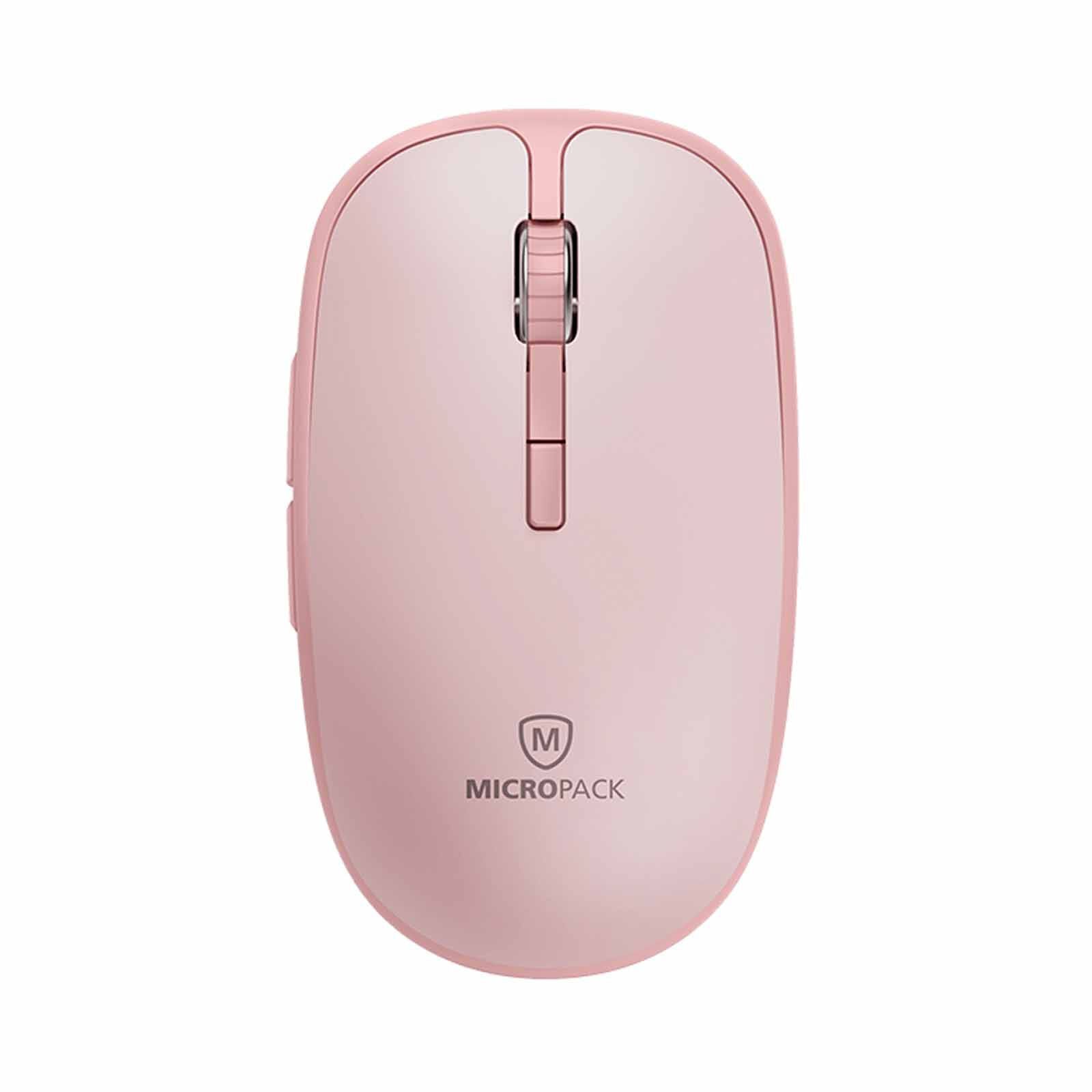 MICROPACK Speedy Slient 2 Dual Modes Wireless Mouse - Pink MP-729B-PK-image 1