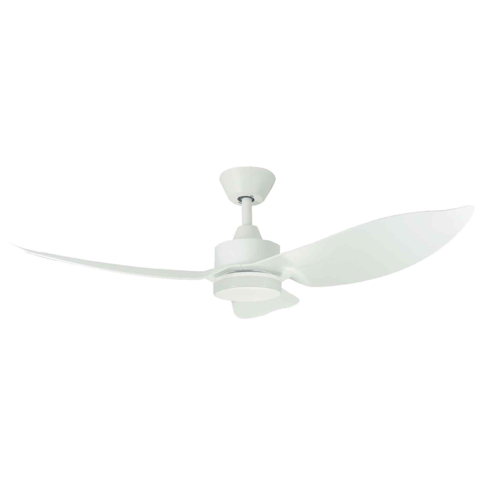 D'FAN 46 In Dc Ceiling Fan With Light (white) SPACE46-WH-image 1