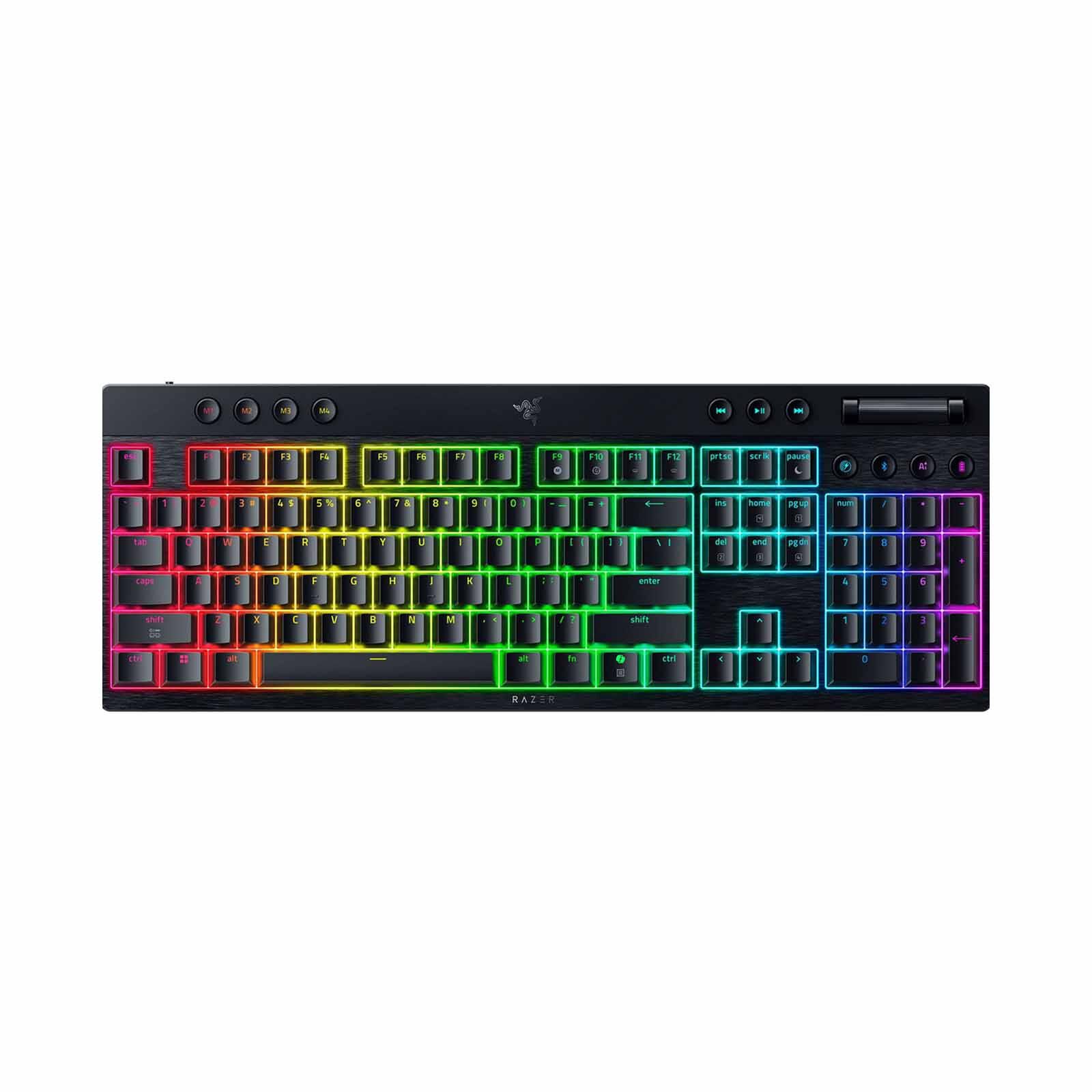 RAZER Blackwidow V4 Low-profile Hyperspeed (yellow Linear Switch) - Us Layout - Frml RZ03-05271500-R3M1-image 1