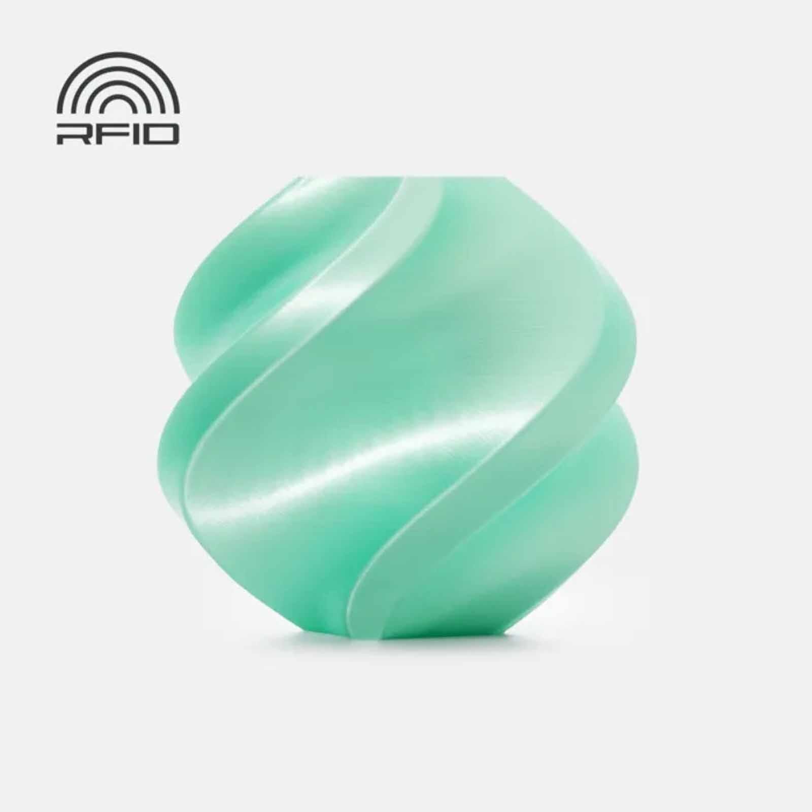 BAMBU LAB Pla Silk+ - Mint - With Bambu Reusable Spool BAM-A06-G1-1.75-1000-SPL-image null