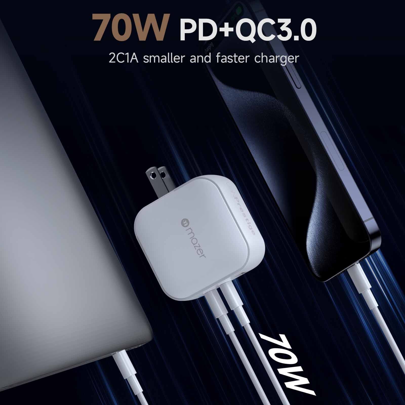 MAZER Ganprestige Pd70w 2c1a With 4 Travel Plugs-white M-G70W-V5-WH-image 11
