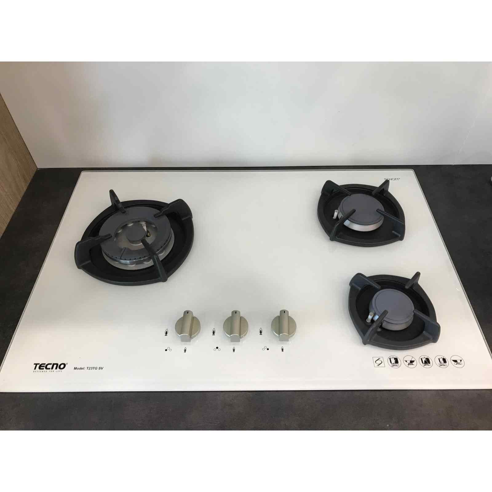 TECNO 3 Burners Glass Hob (exclude Installation) T23TGSVOW-image null