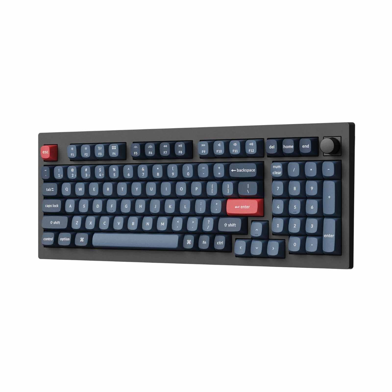 KEYCHRON V5 Max 96 Percent 100 Key Carbon Black Knob Brown Switch, Rgb Hot-swap Gateron Jupiter Switch KYCN-V5M-D3-image 4