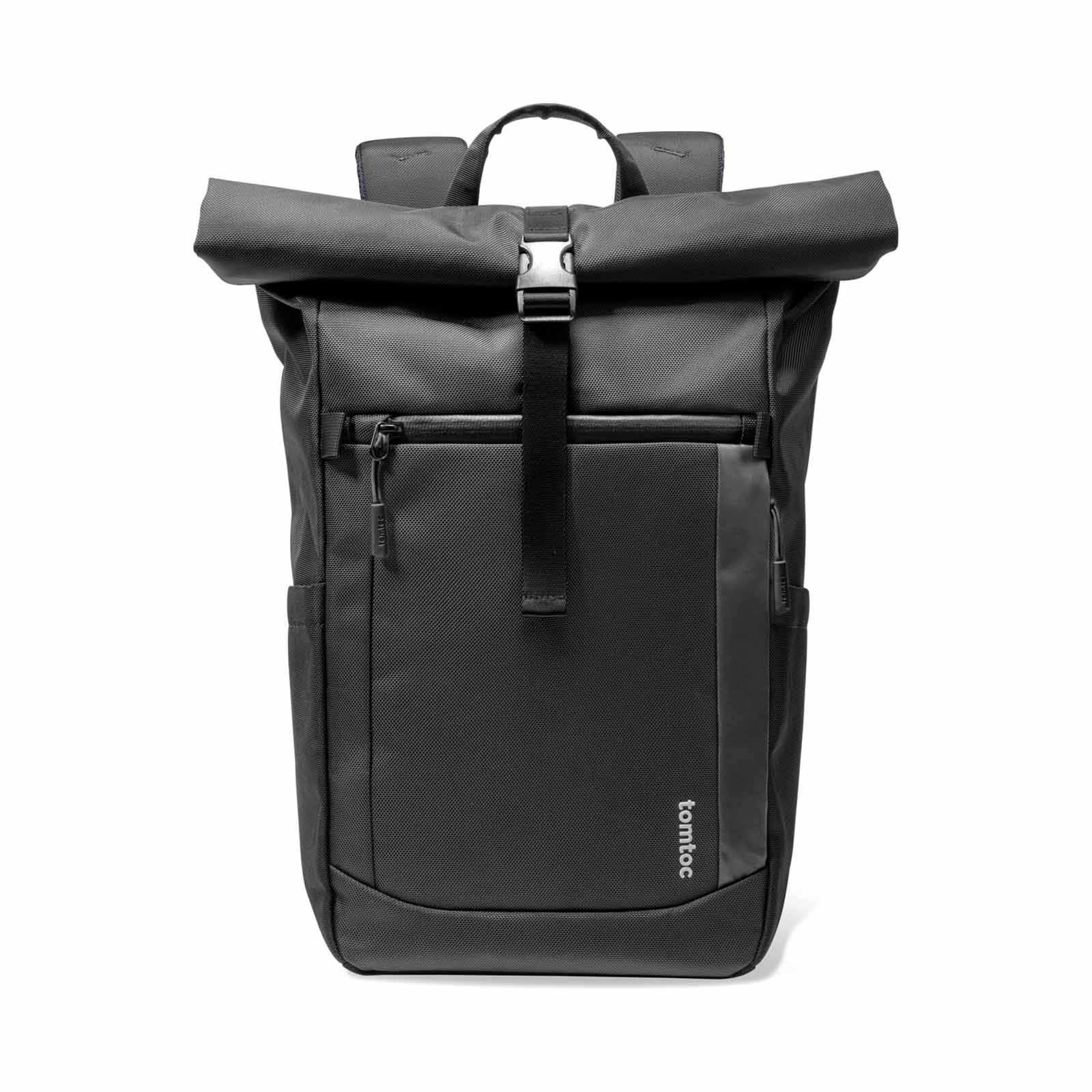 TOMTOC Navigator-t61 Rolltop Backpack - Black T61M1D1