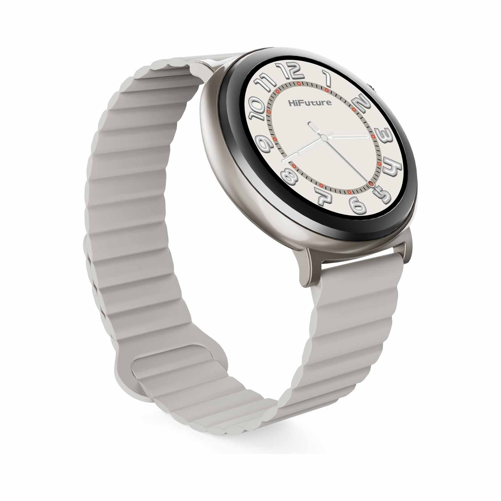 HIFUTURE Aurora - Silver Bluetooth Smartwatch With Heart Rate Function HSSW11SL-image 2