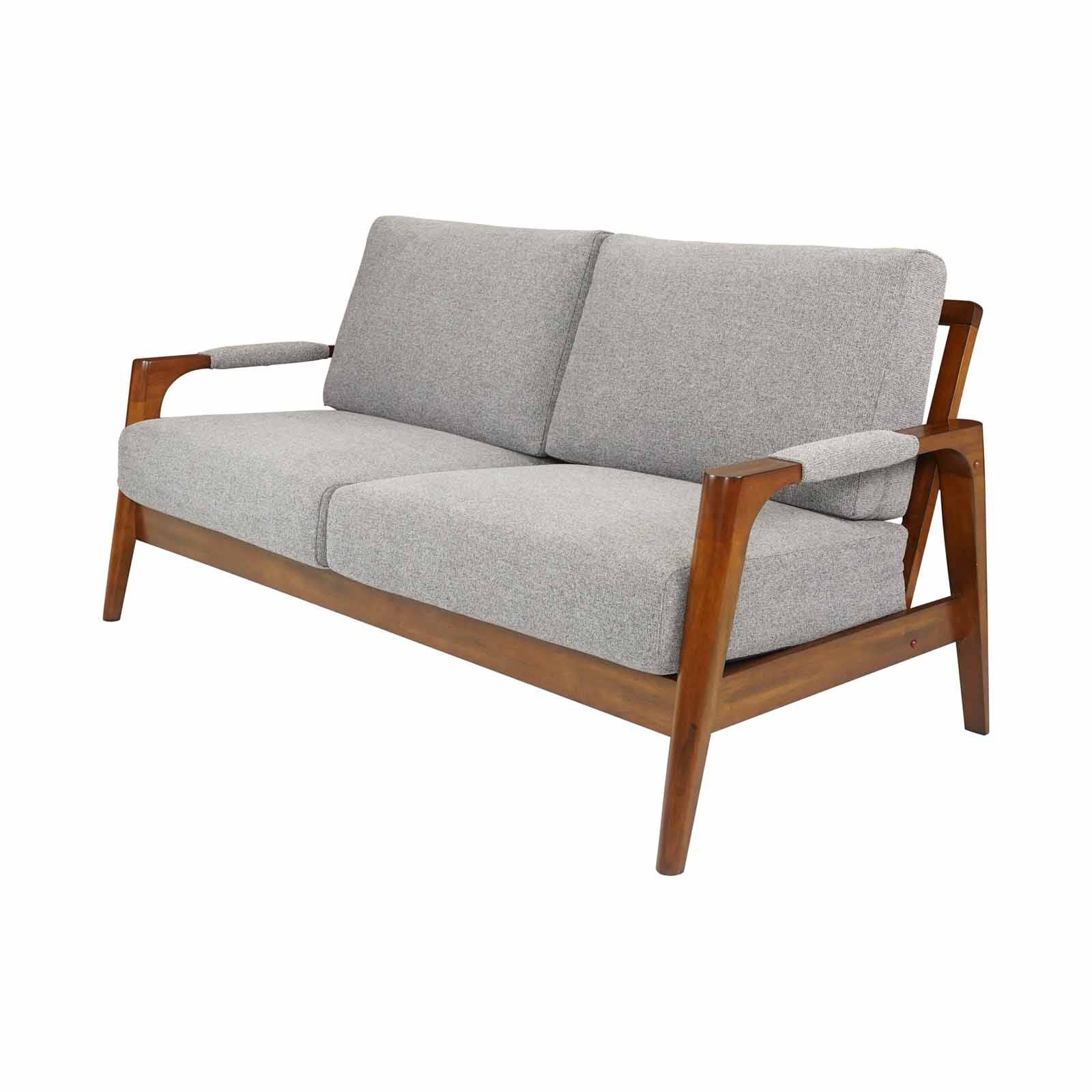MUZE 3 Seater Sofa (fab) Grey Fabric Sofa PERLIS-image 2