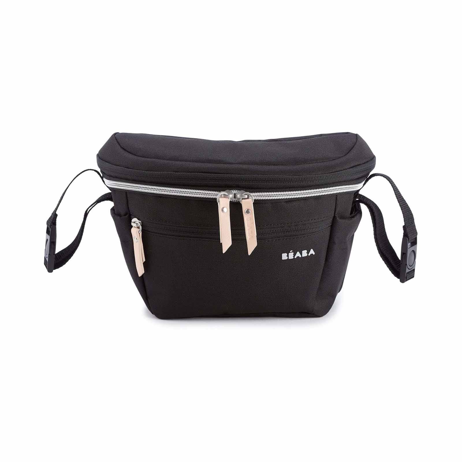 BEABA Expendable Stroller Organizer Bag - Black & Lilys (online) BIARRITZ