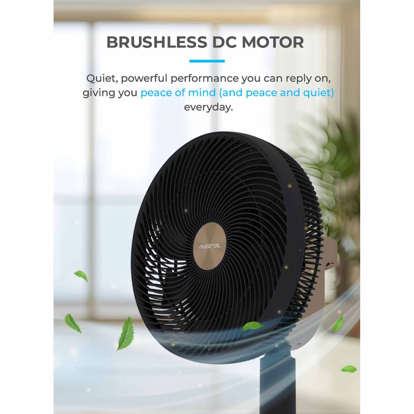 MISTRAL 12 In Bldc High Velocity Stand Fan With Remote & Wifi - Midnight Blue MHV9812DRW-MB-image 6