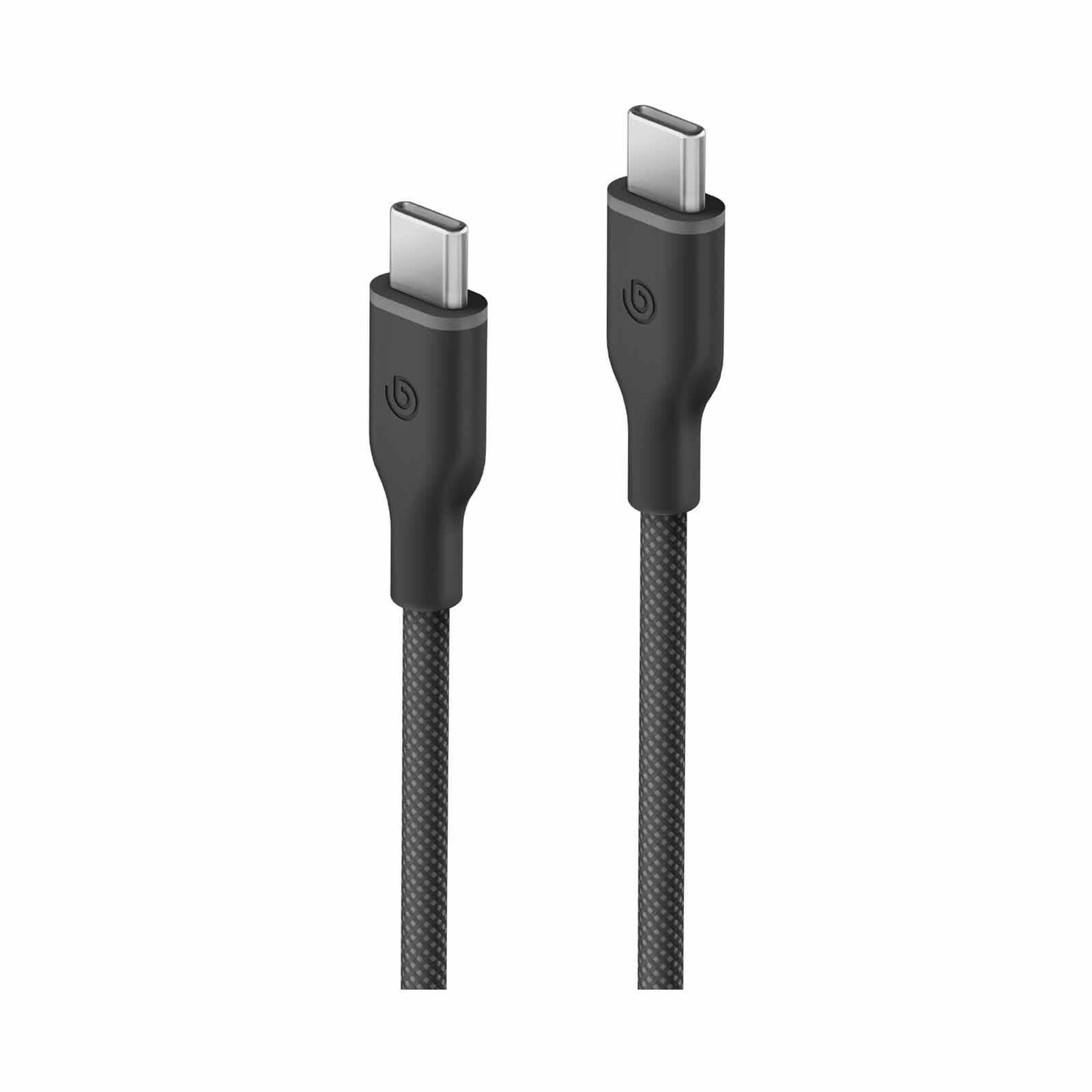 BAZIC Gocharge Weave C-c Cable 480mbps, 60w 1.5m - Black CBL-GCWE-BLK150-image 2