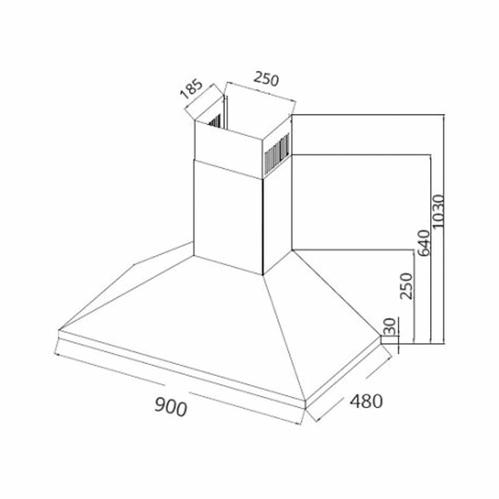 UNO Chimney Hood (90cm) (exclude Installation) UP5298-image 2