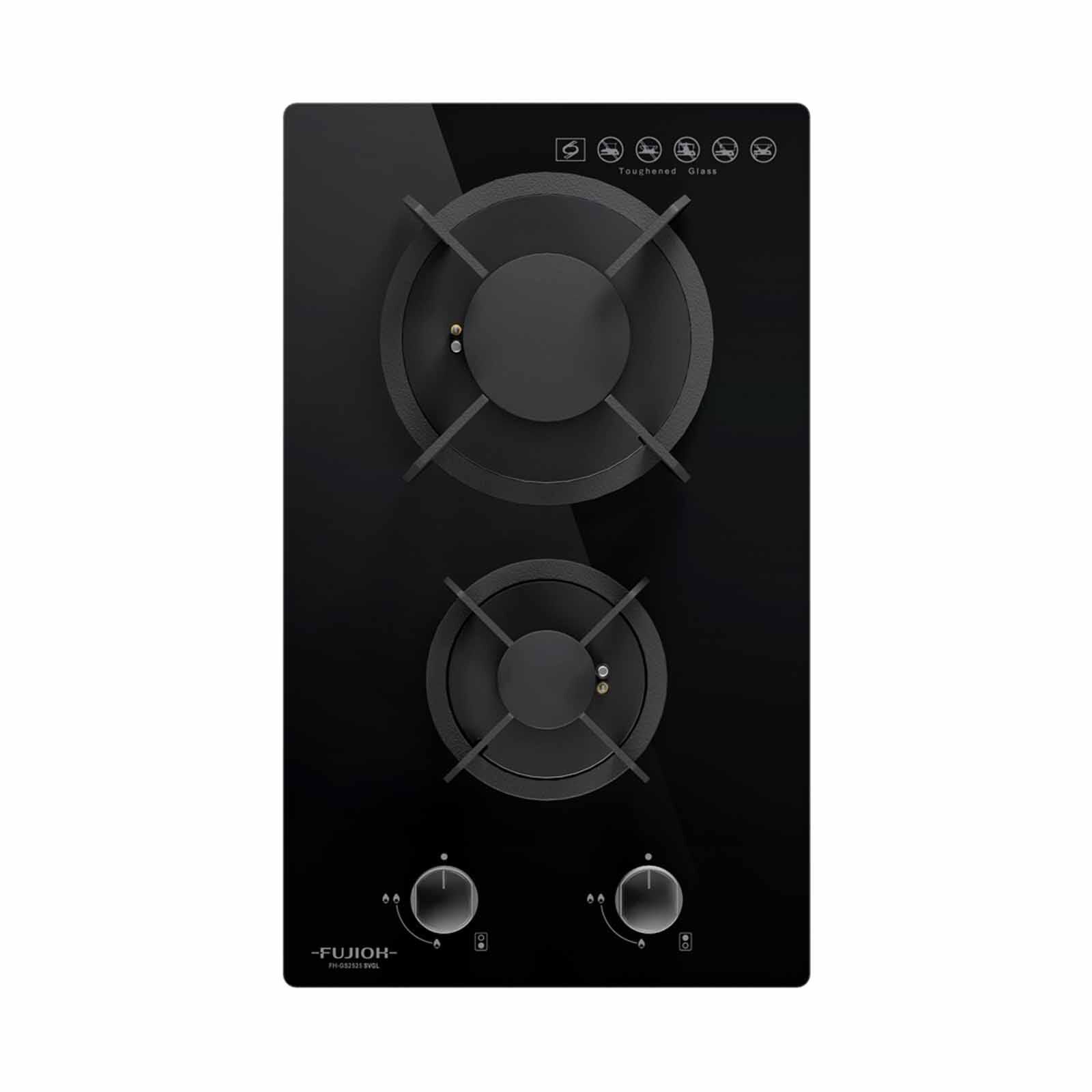 FUJIOH 30cm 2 Burners Gas Hob (tg) (exclude Installation) FH-GS2525 SVGL TG