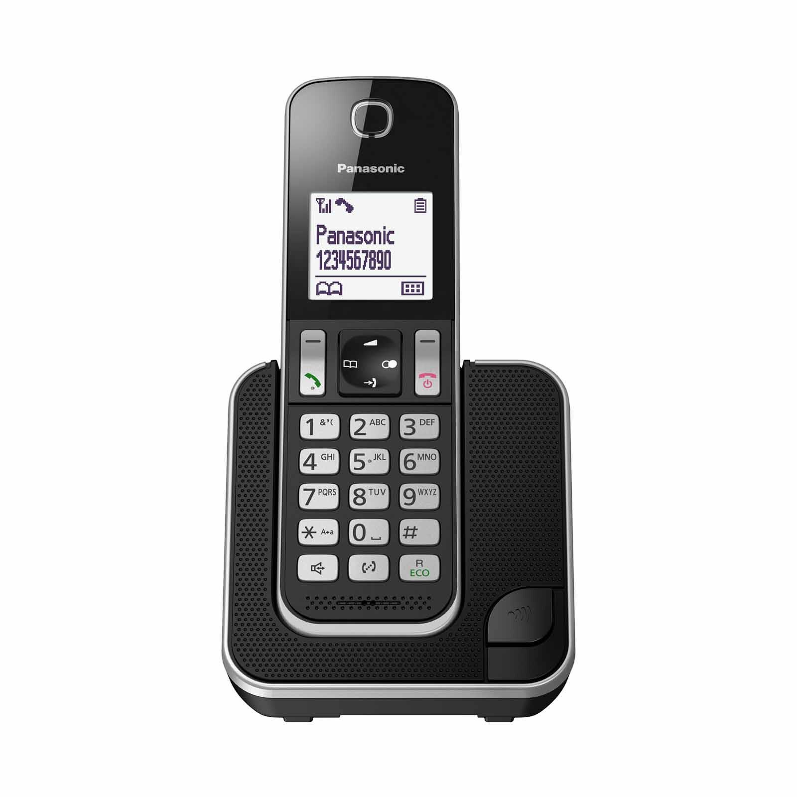 PANASONIC Single Dect Phone Handfree Speaker Phone (black) KX-TGD310CXB-image 1