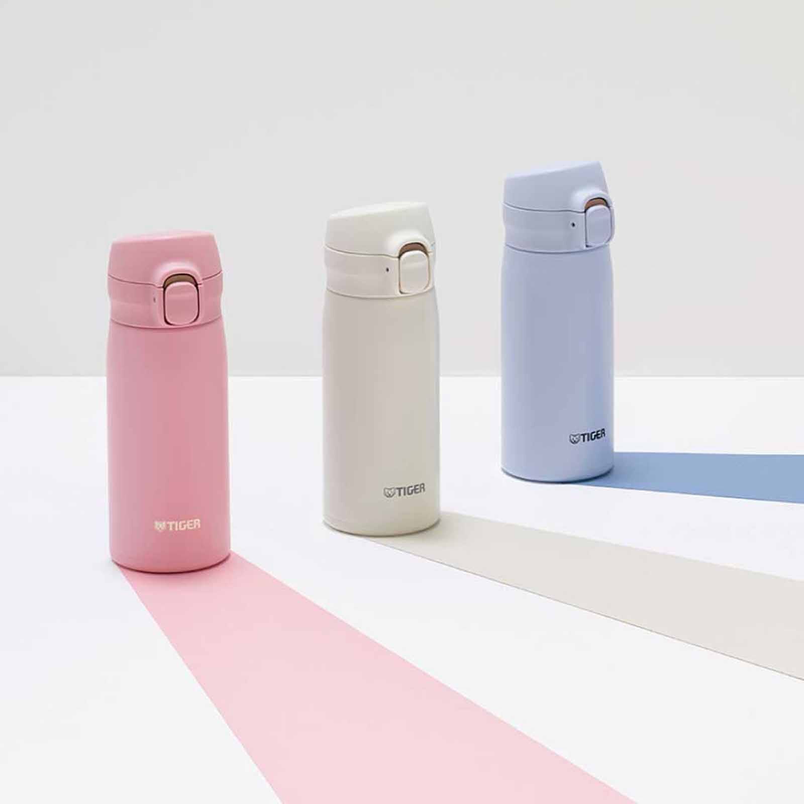TIGER 350ml Vacuum Stainless Steel Bottle - Shell White MKR-W035 (WR)-image 3
