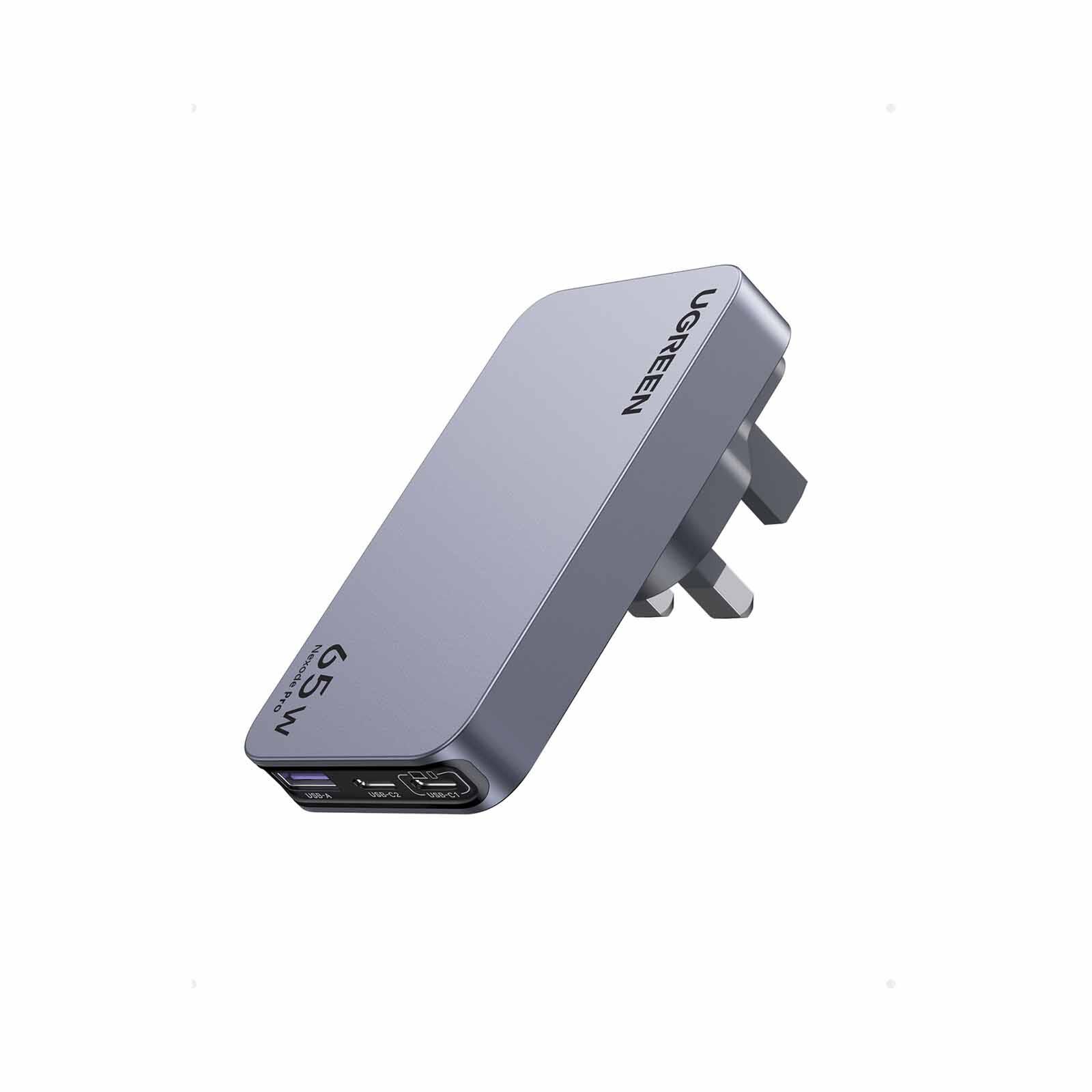 UGREEN Nexode Pro X753 65w Pd Gan Charger (2c1a) With Interchangeable Uk/us/eu Plugs 25356-image 1