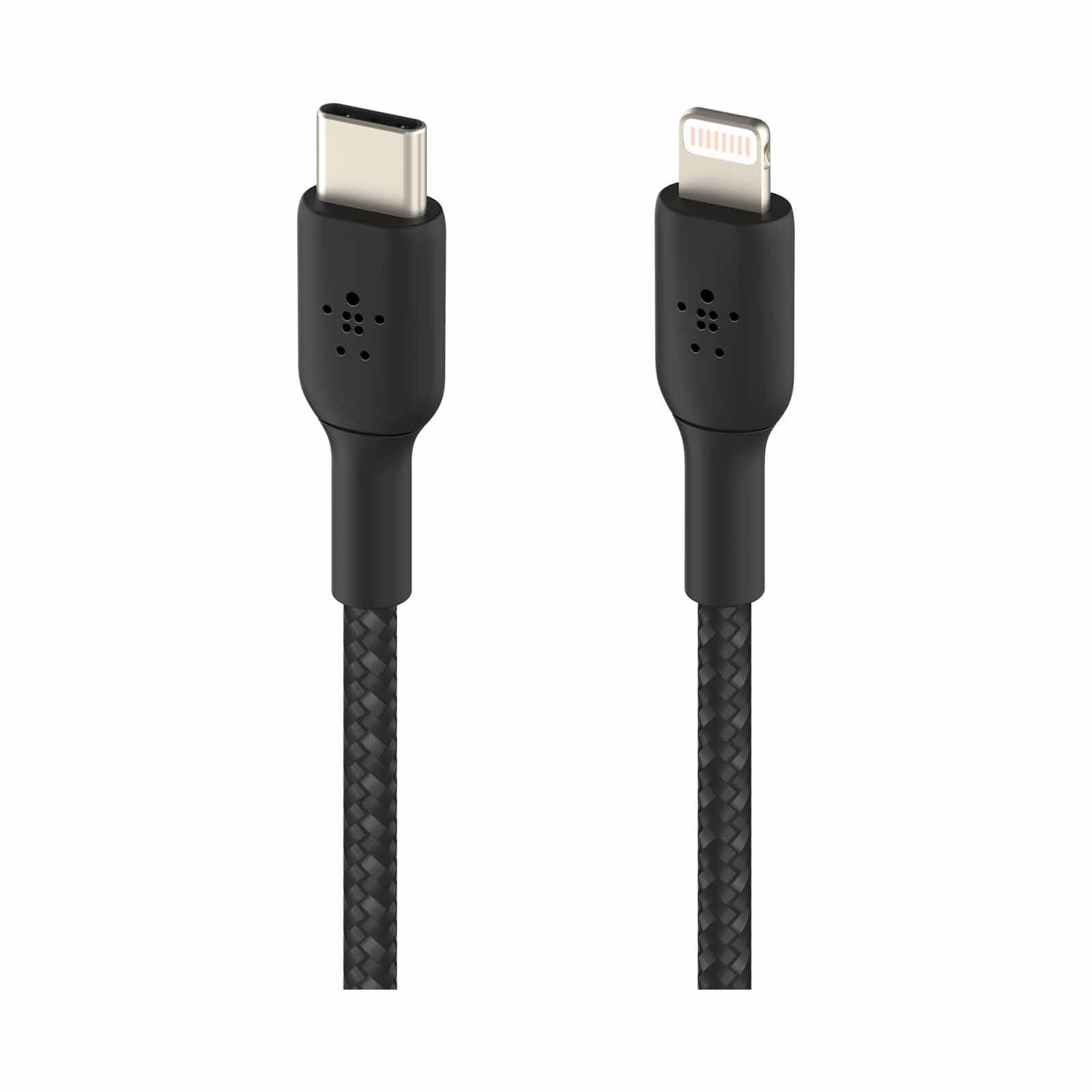 BELKIN Boostcharge Braided Usb-c To Lightning Cable-1m Black CAA004BT1MBK-image 2