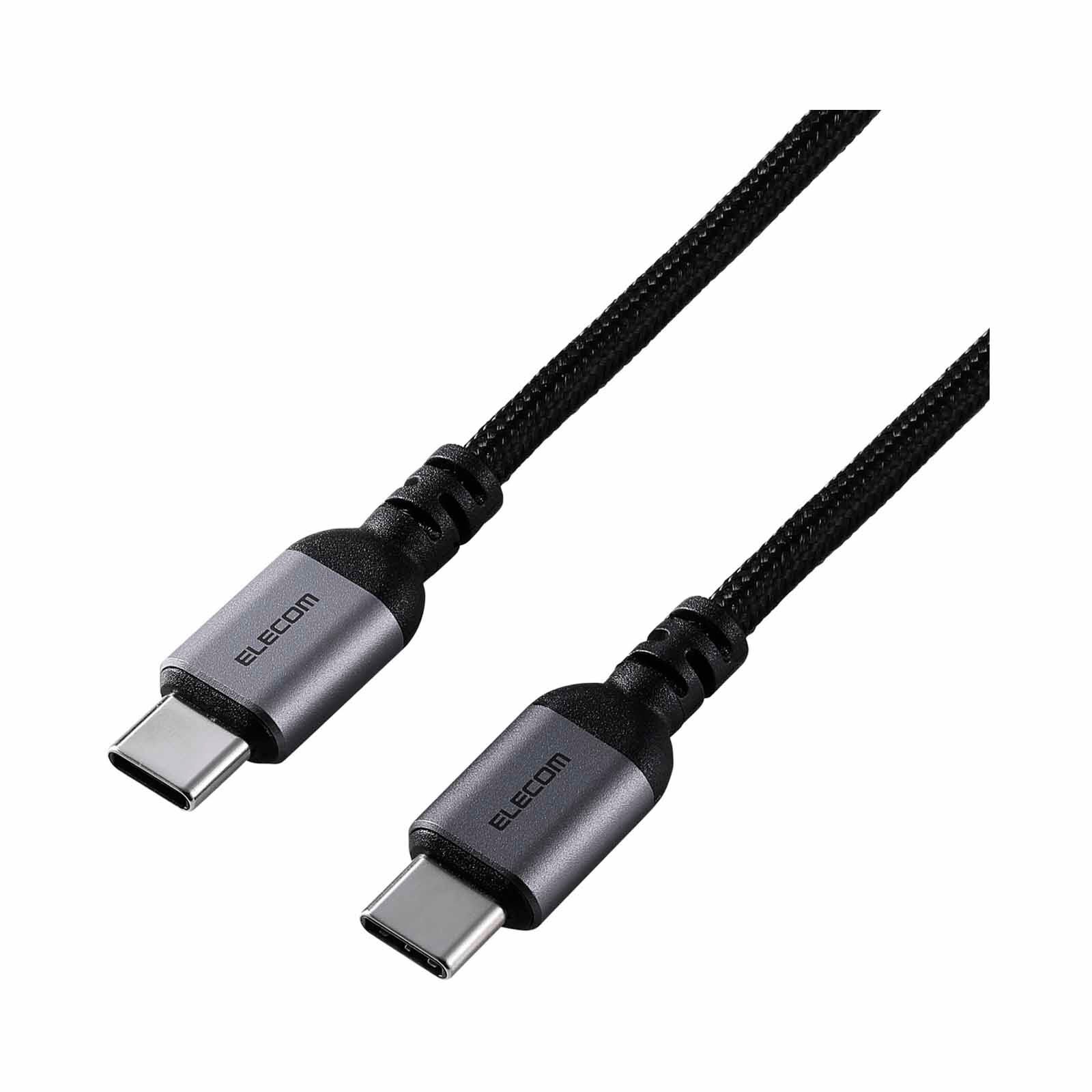 ELECOM Usb C-c Cable 100w 1m MPA-CCASAN10BK-image 1