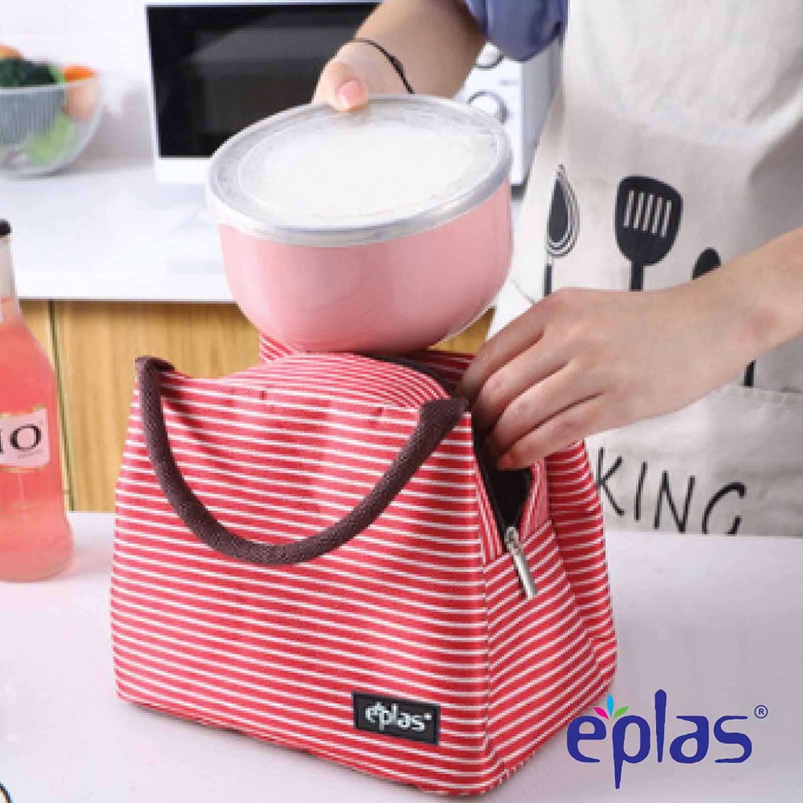 EPLAS Thermal Lunch Tote Bag (red/white) EG-D-image 2