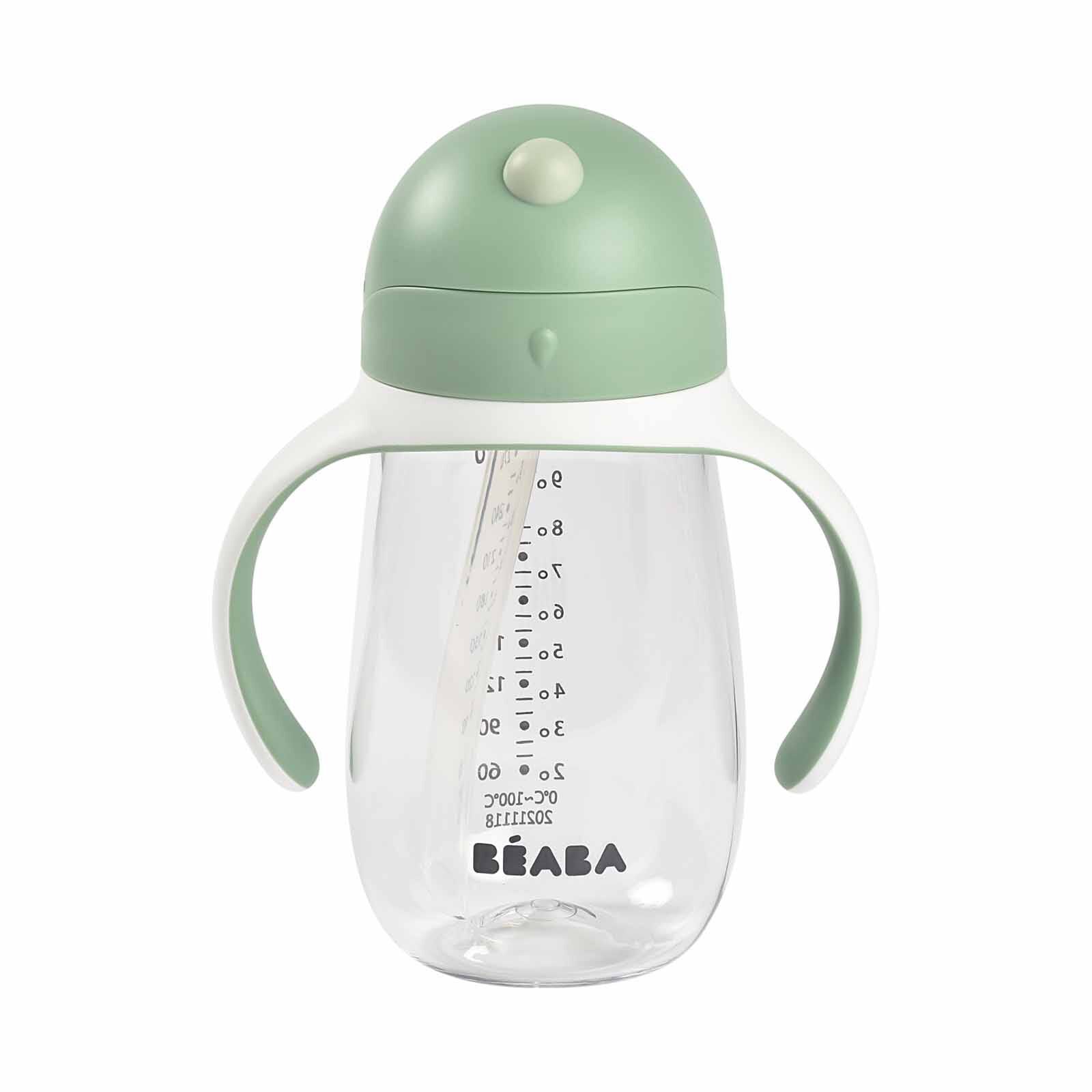 BEABA Cup 300ml - Sage Green (online) STRAW-image 4