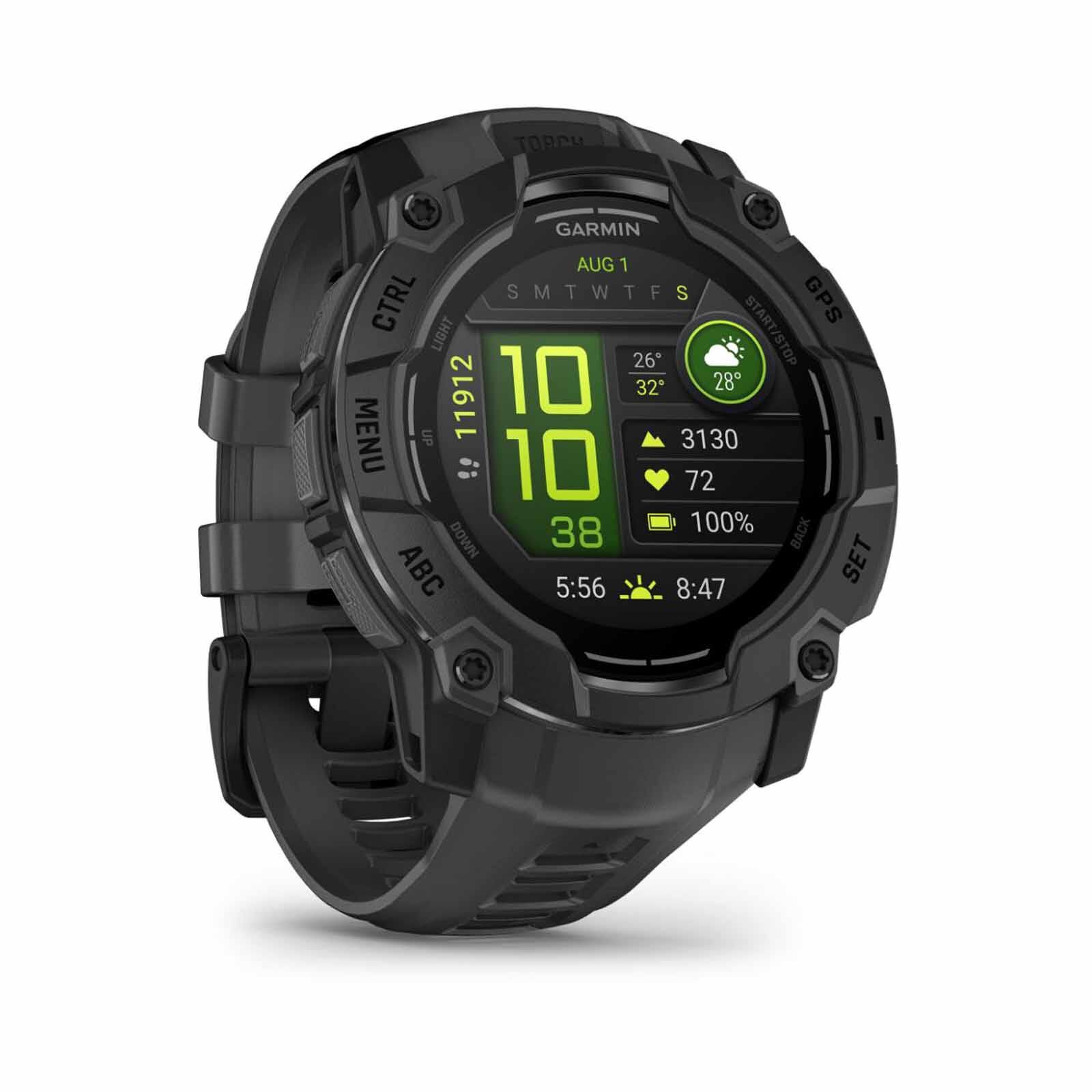 GARMIN Instinct 3 &ndash; 50 Mm, Amoled, Black With Charcoal Band GM-010-03020-40