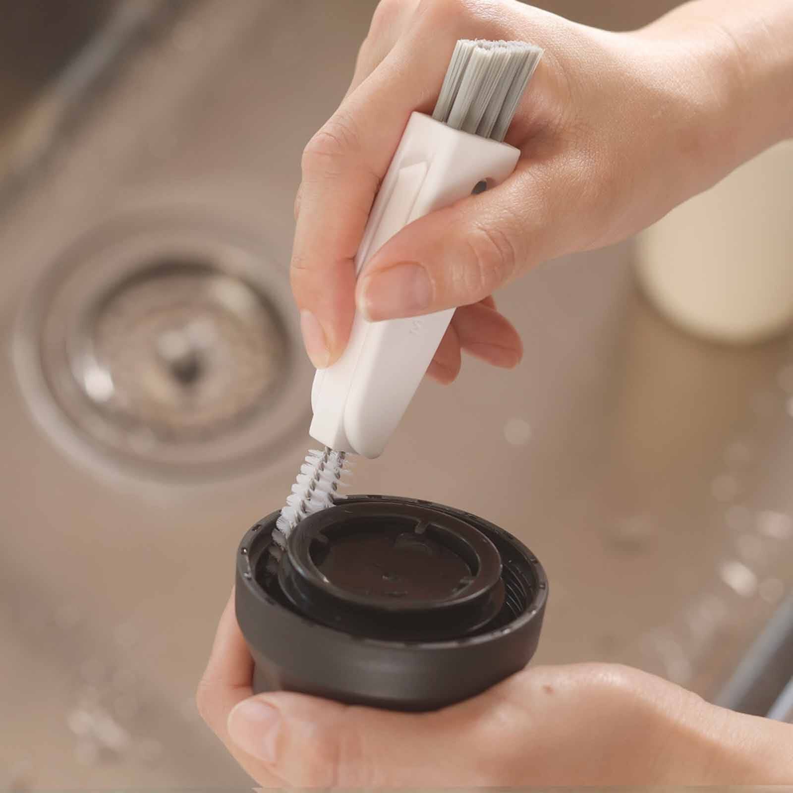 MARNA Multi Purpose Water Bottle Cleaning Brush (25x134x16mm) - White K683-W-image 4