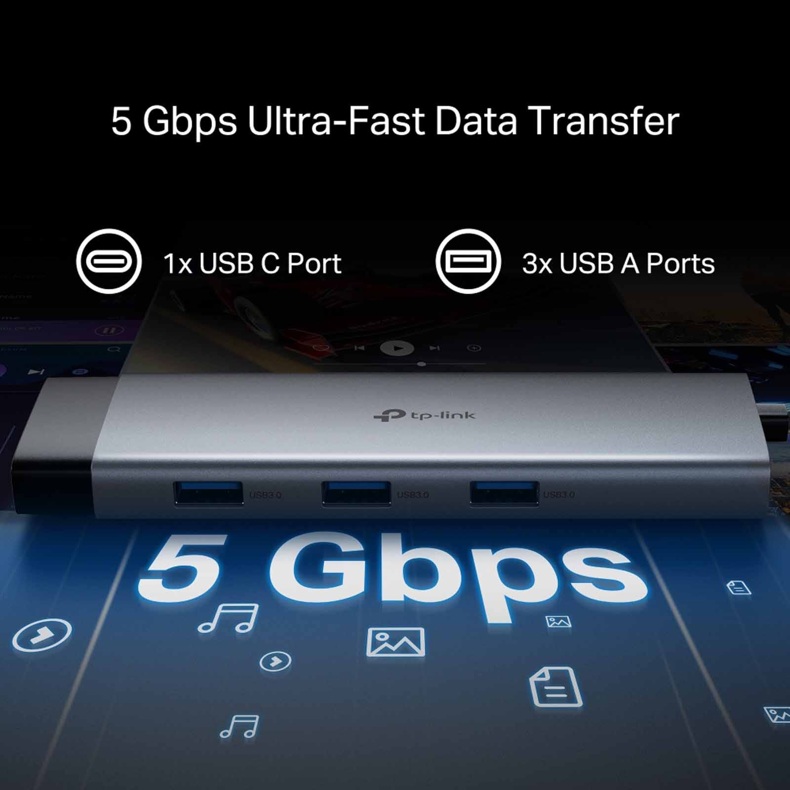 TP LINK Usb Type-c 9-port Hub TPL-UH9120C-image 9