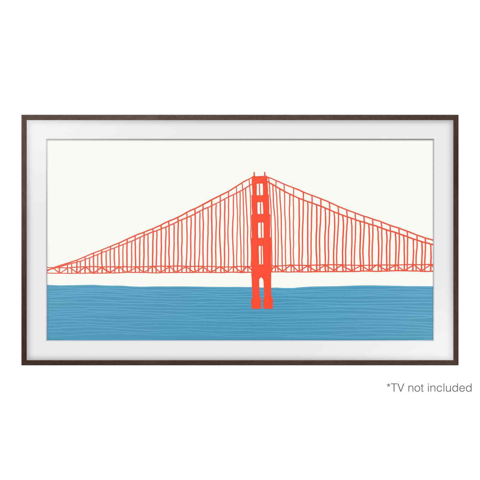 SAMSUNG 43in Brown Frame Bezel For Qa43ls03bakxxs VG-SCFA43BWBRU (BROWN)-image 1