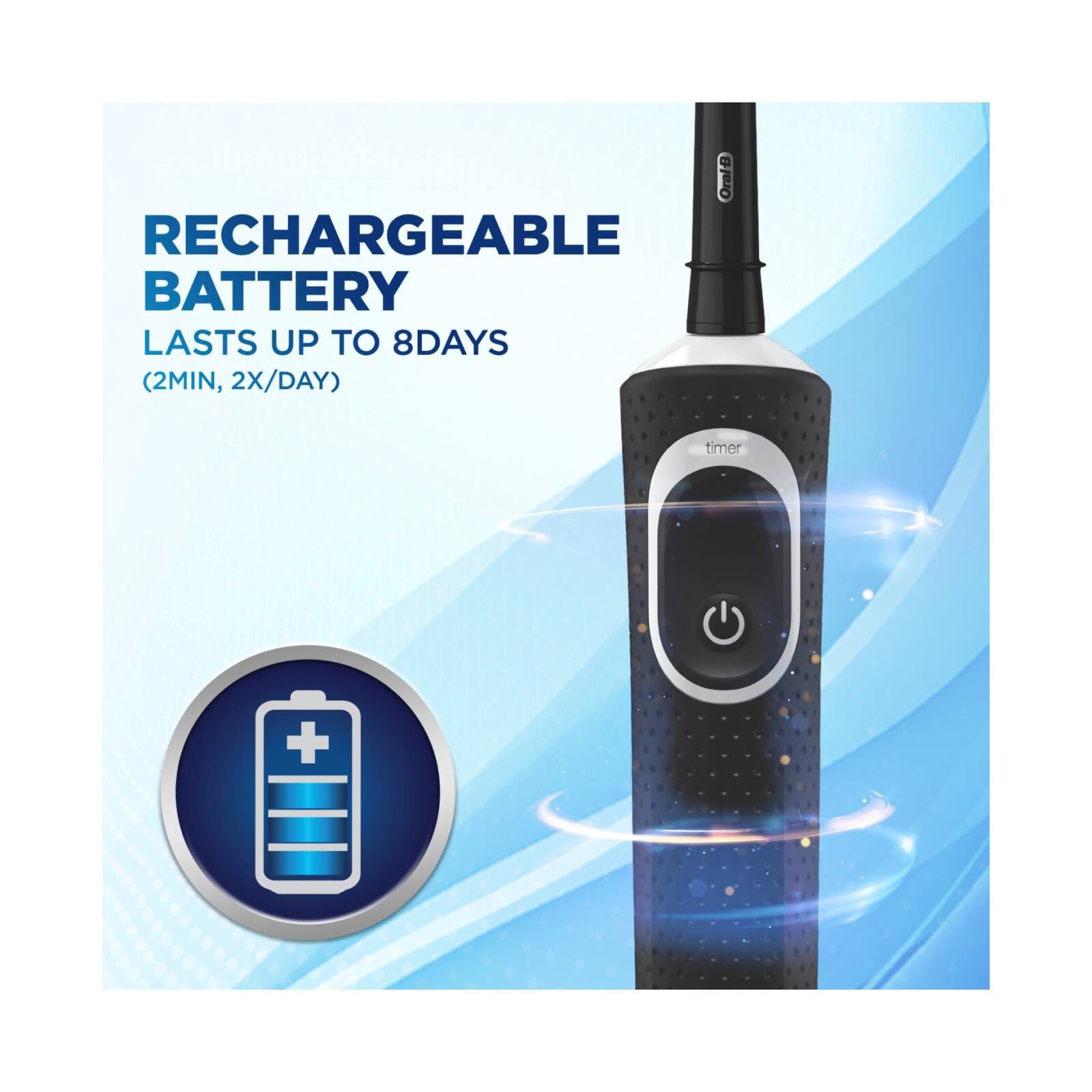 ORAL-B Rechargeable Toothbrush D100.513.1X (PRO 100)-image 6