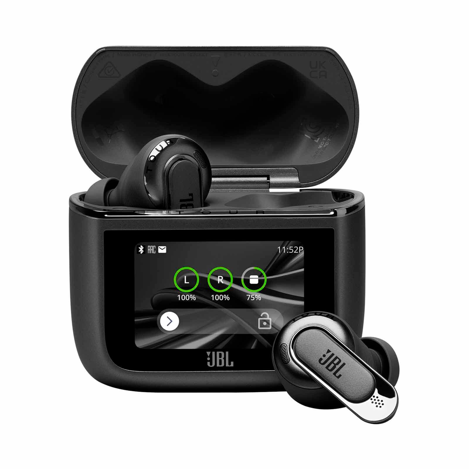 JBL True Adaptive Noise Cancelling Earbuds With Jbl Spatial 360 Headtracking And An Audio Transmitter Sm TOUR PRO 3 BLACK-image 1