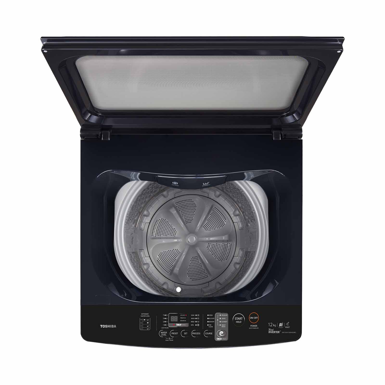 TOSHIBA Top Load Washer (12kg )- Dd Inverter (dark Grey) AW-DUK1300KS(MK)-image 3
