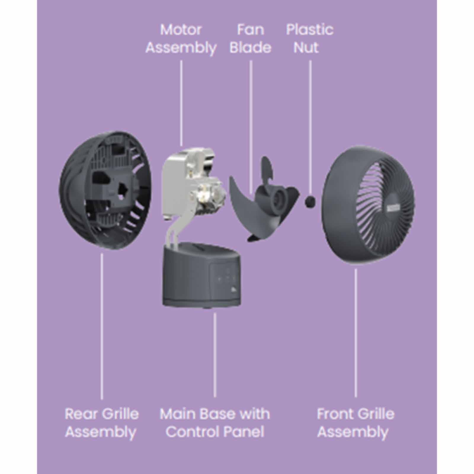 MORRIES 6 In Bldc High Velocity Desk Fan MS-906DCHVF-image 3